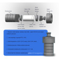 Réacteur de synthèse hydrothermal rayé de téflon de 25ml, navire rayé par PTFE, réservoir de digestion à haute pression